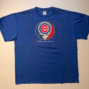 Vtg Chicago Cubs Grateful Dead Steal Your Base Wrigley Field Concert T-shirt XL